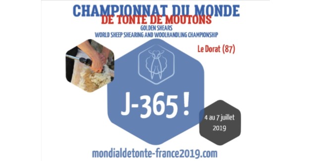 Countdown to 2019 Golden Shear’s World Championship in France !